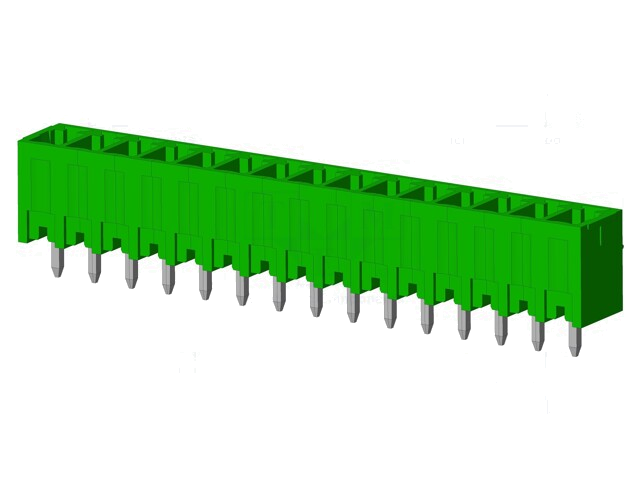 Connector: ontkoppelbare terminal strip; contact; mannelijk Connector: ontkoppelbare terminal strip; contact; mannelijk